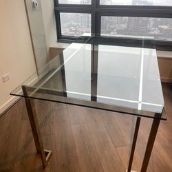 $300 for Modern Glass Table for 6 people for Home or Office