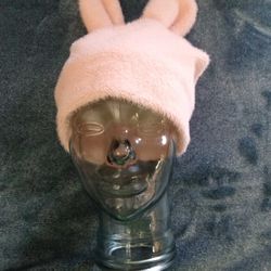 New Cute Pink Fuzzy Bunny Hat Easter