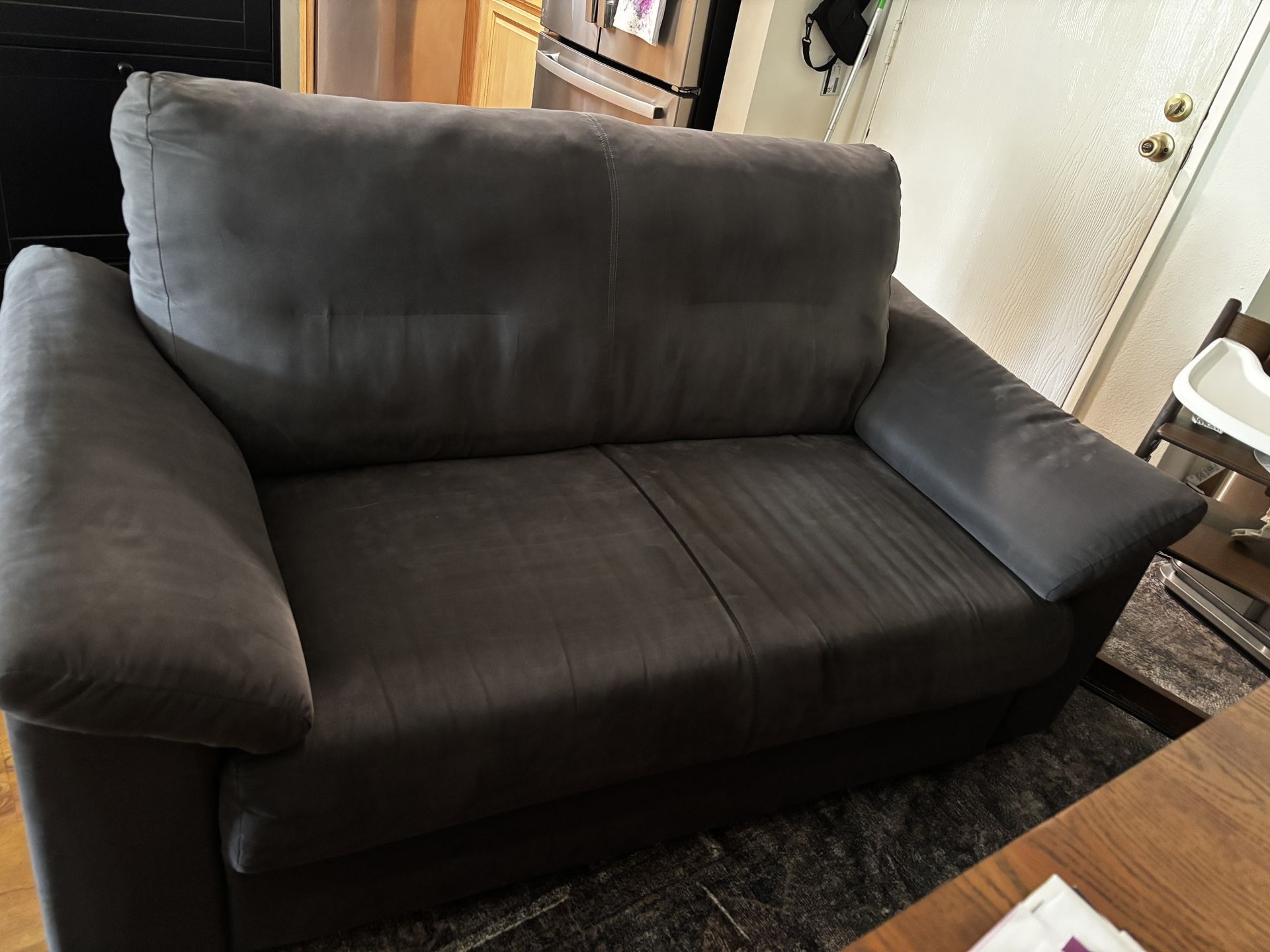 2 Seat Sofa Loveseat Couch IKEA KNISLINGE Samsta Dark gray