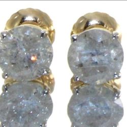 10kt Gold 1.50 ct Diamond Stud Earrings 