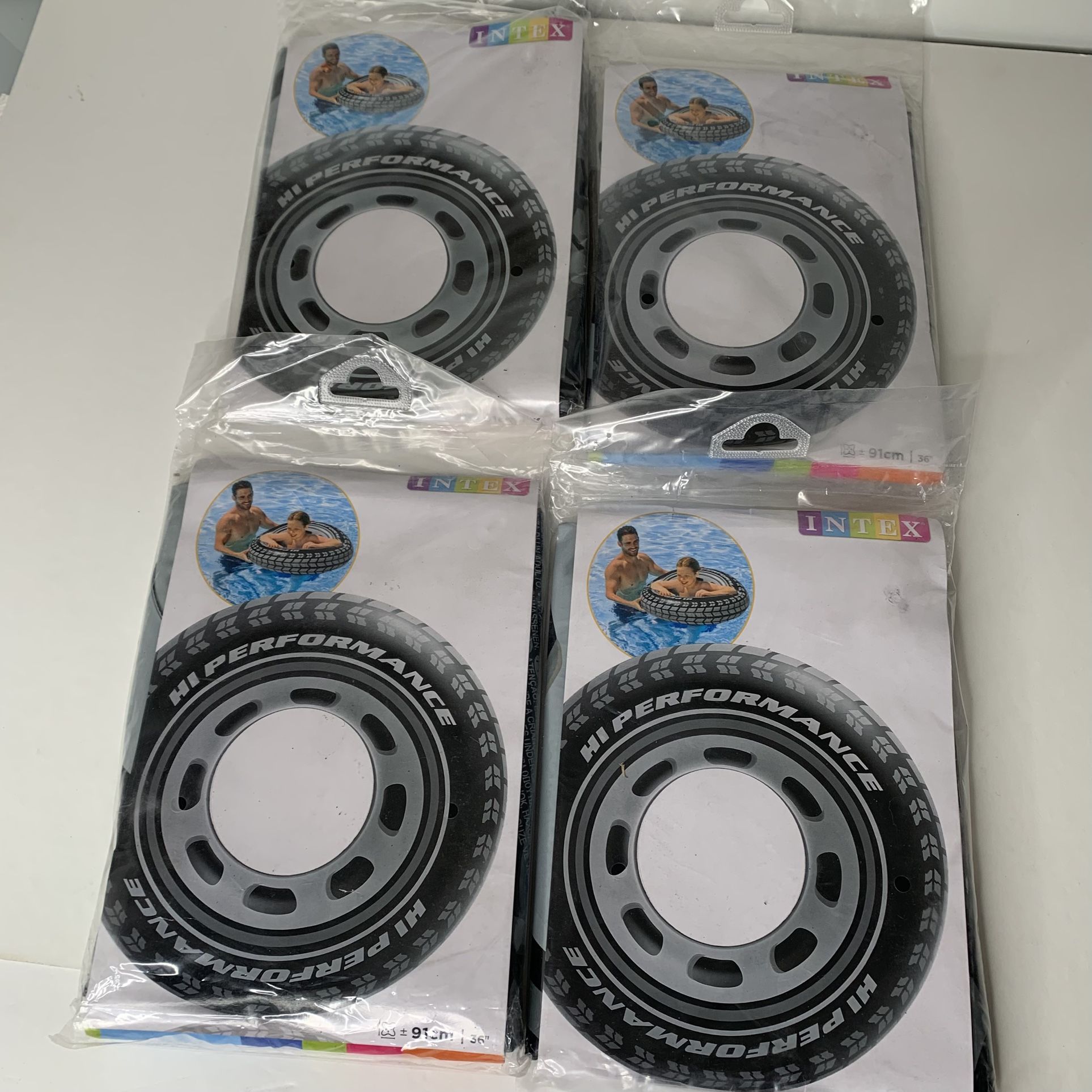 4 Brand New Intex Swimming Pool Inflatable Tire Tube 36” 91cm Large Round Ring #59252