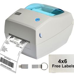 Label Printer for Amazon, Ebay, USPS, FedEx, High-Speed 4x6 Direct Thermal Label Printer, Easy Setup on Windows/Mac with USB, Barcode Printing Maker