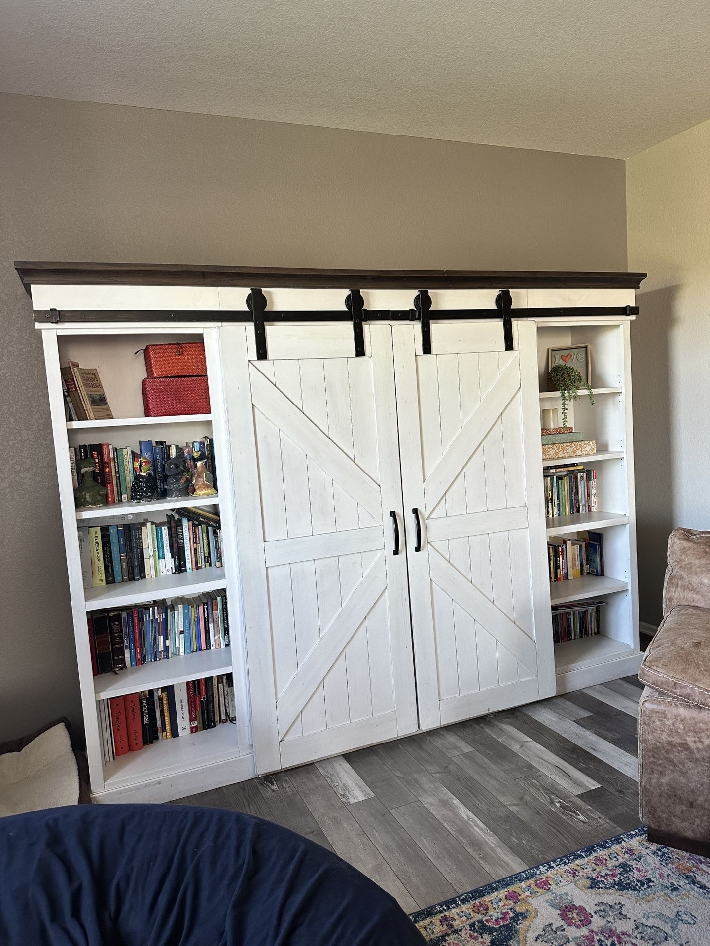 Barn Door TV Console Book Shelf (2 Available)