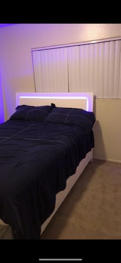 Bed frame Modern LED Bed Set!