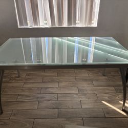 5.5ft X 3ft Glass Table 