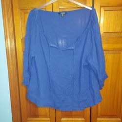 WOMENS 2XL RALPH LAUREN BLOUSE 