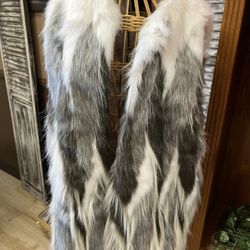 Vintage Purses And Fur Vest