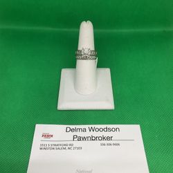 14KT White Gold Diamond Ring 