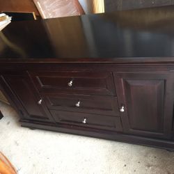 Espresso dresser With Changing table 