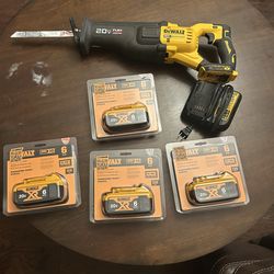 NEW DeWalt 20V 6Ah Batteries (4x) – Unopened