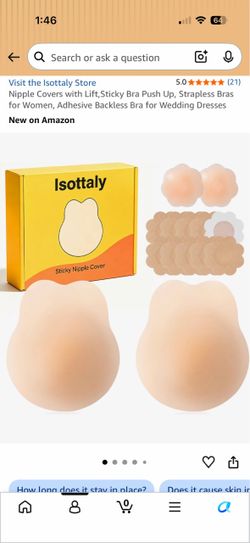 Nipple Covers with Lift,Sticky Bra Push Up, Strapless Bras for Women, Adhesive Backless Bra for Wedding Dresses