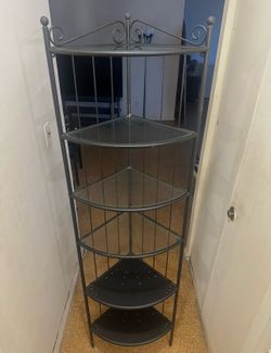 6 Tier Glass Corner Shelf (NYC PICKUP ONLY)