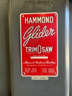 Hammond Glider Trim-0-Saw G4 B