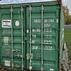 20' Wind & Water Tight Shipping Container  For Sale!