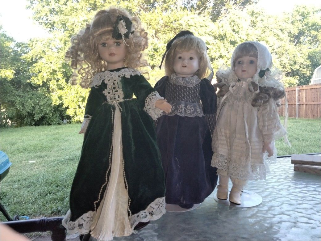 Beautiful Antique Porcelain Dolls  