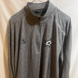 Dallas Stars Shirt Men XL NHL Pro Authentic Quarter Zip Pullover Long Sleeve Used Good Condition $30 Meet Up In Irving @dfwgoods