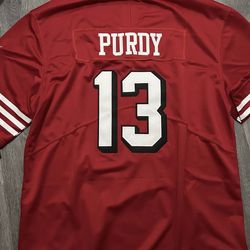 Purdy 13 49ers Retro Red Throwback 94 black red gold white home away Jersey 