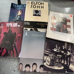 7 Piano Books- Billy Joel, U2, Elton, Pearl Jam,