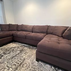 Microfiber 3-pc Sectional Couch