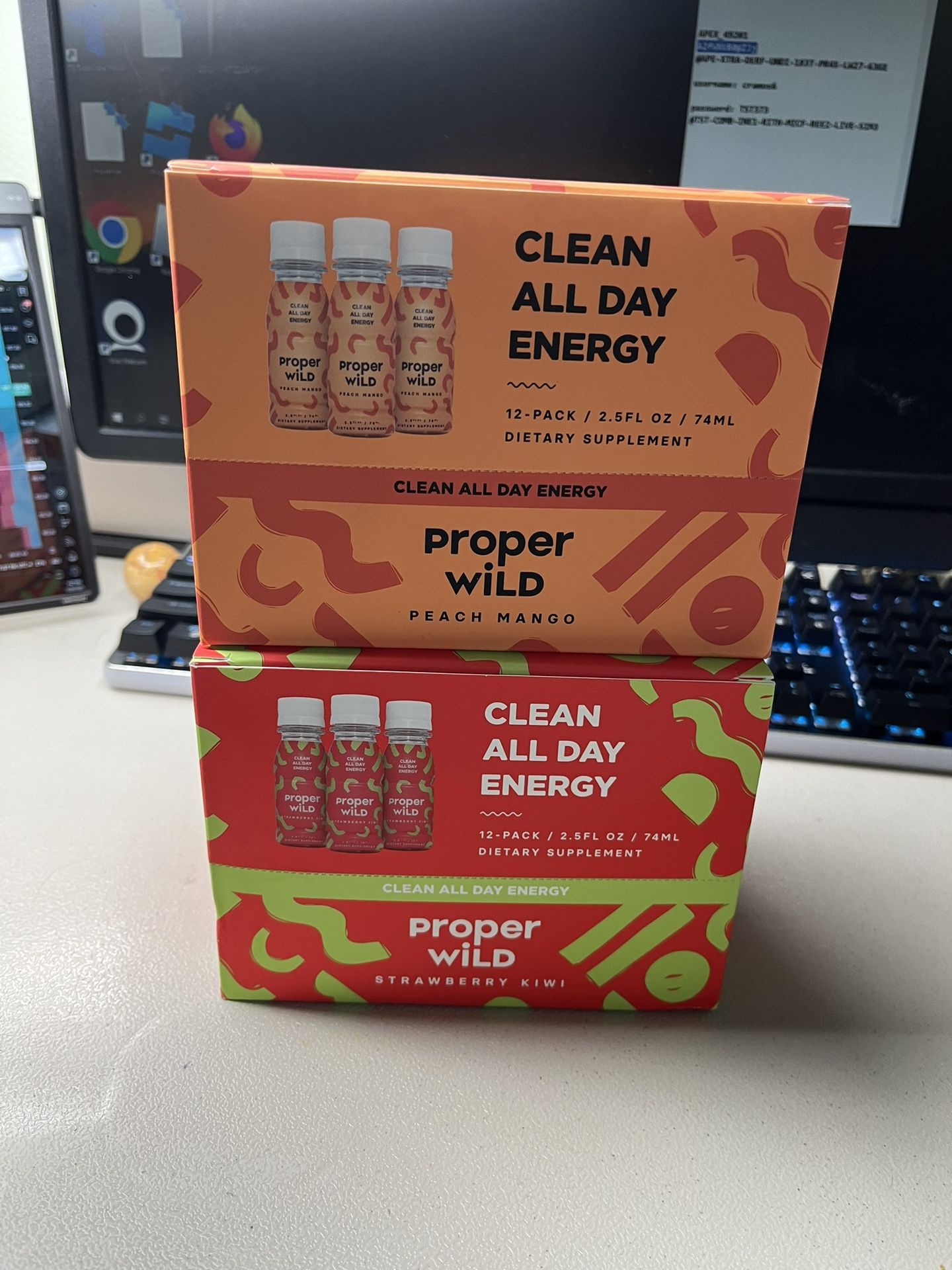 (2) 12 Pack Proper Wild Vegan Energy Shots