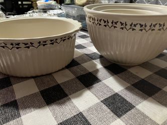 Paula Deen 1,2,3, Quart Mixing Bowls And Casserole Dish 