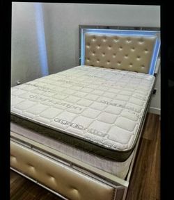 Cal king size mattress only bedframe sold separately