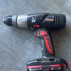 Craftsman 18.2V EX Cordless Drill with a Lithium-Ion XCP battery