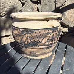 VTG NorCal Pottery Plant Pot Home Decor Artisan 12x12x10