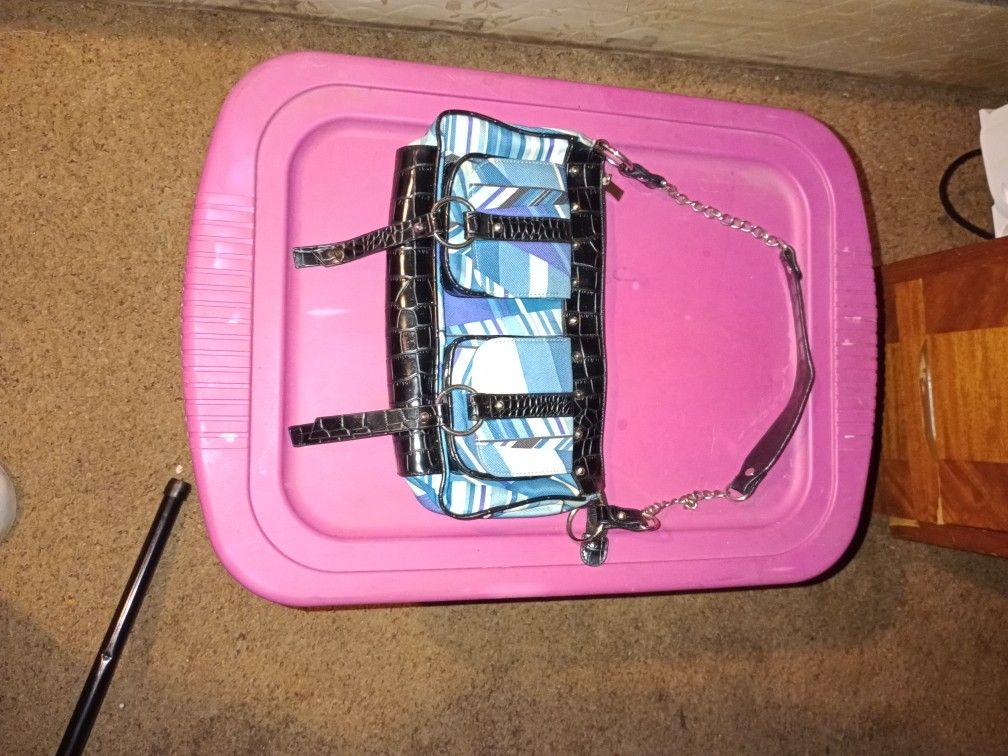 🩷 Blue & White Small Purse. Still Available