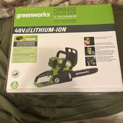 Brand New In Box Cordless chainsaw With Battery! 