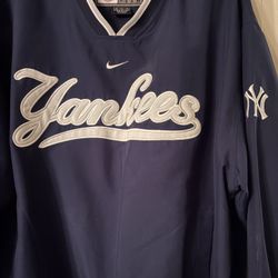 Vintage Nike Team NY Yankees Pullover Jacket Windbreaker