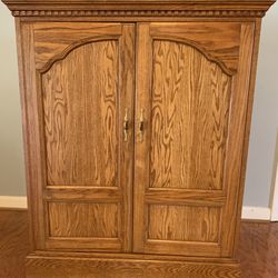 Oak Entertainment Cabinet