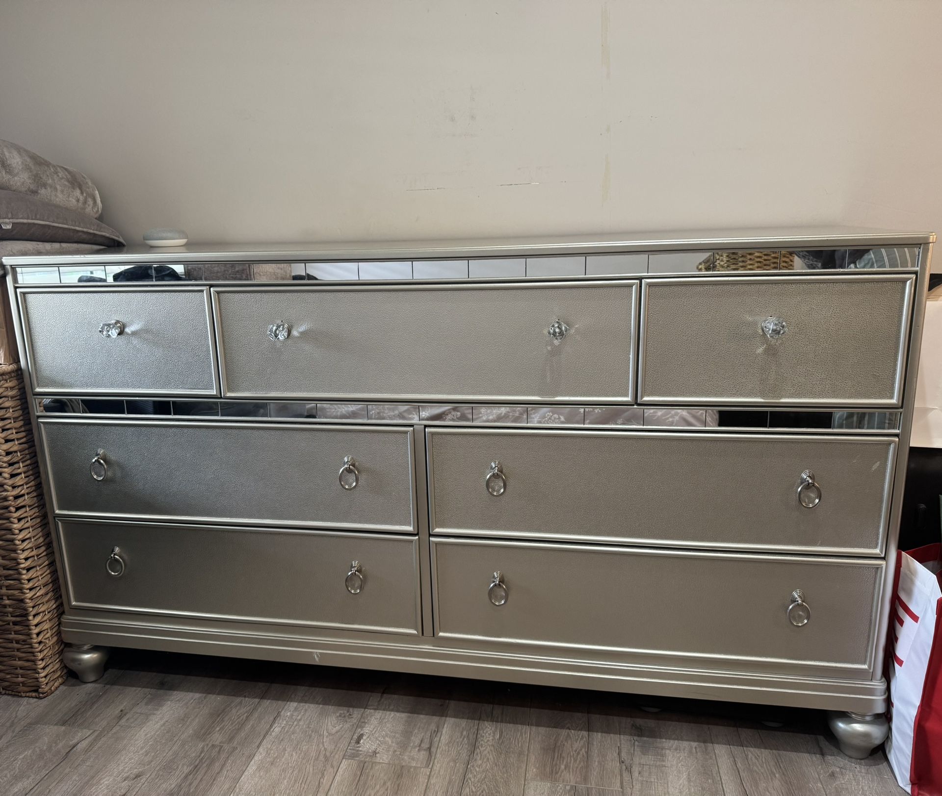 Champagne Mirror Dresser