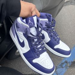 Jordan Mid 1s Sky J Purple 