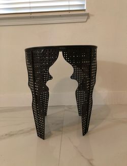 High End Moroccan Style Metal Round Side Table