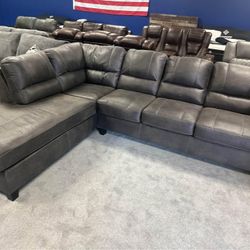 NEW 🦋$10 Down Payment Finance 🦋Navi 2 Piece Sectional with Chaise 🦋▪️# Sofa # Loveseat # Couch # Living Room Set Options Available