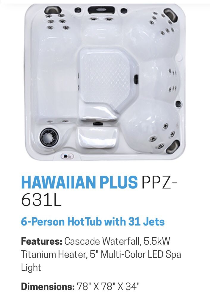 Cal Spa, model: Hawaiian Plus PPZ-631L
