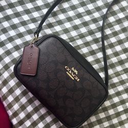 Coach Mini Jamie Camera Bag In Signature Canvas