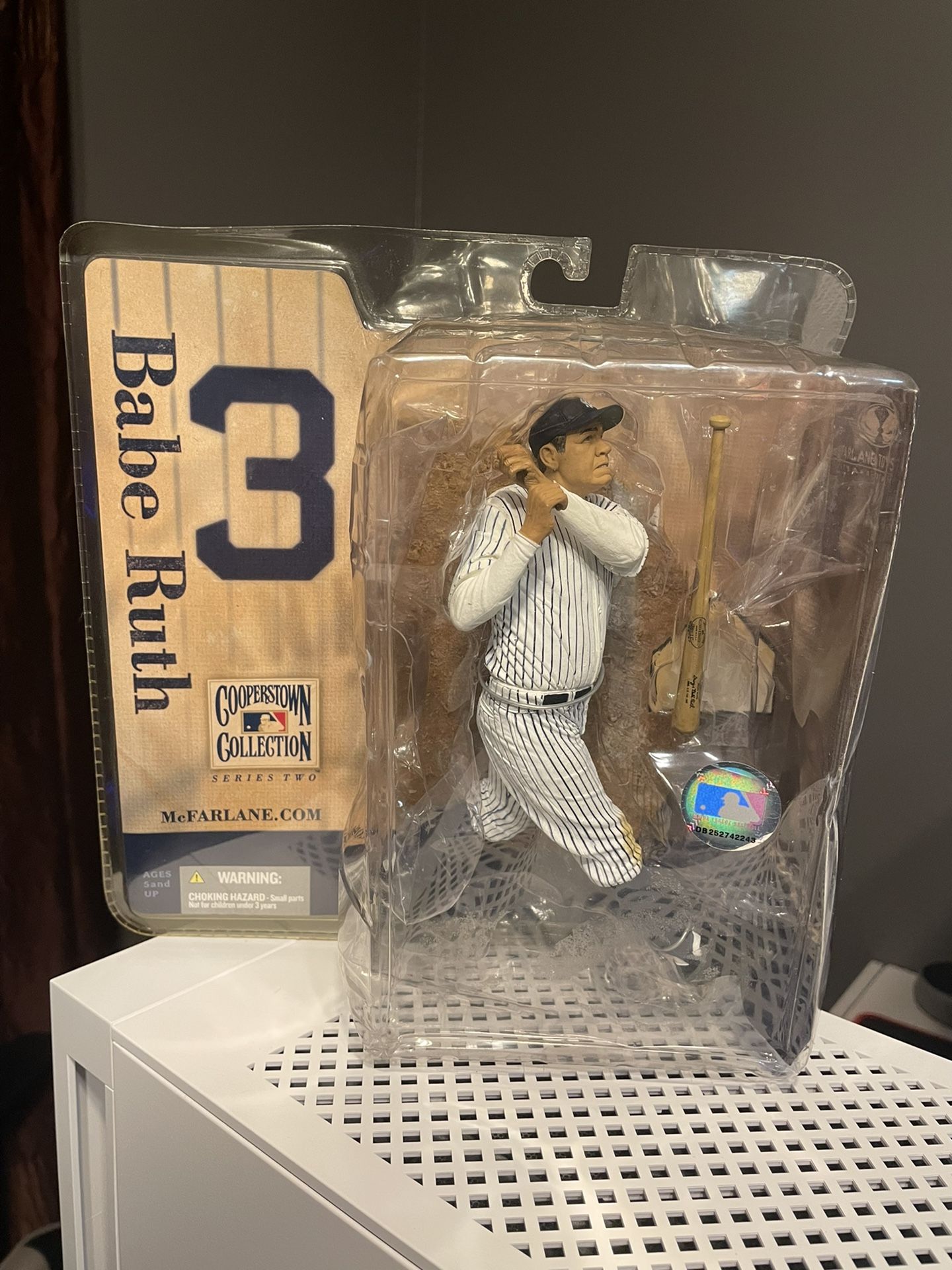 Cooperstown Collection Series 2 Babe Ruth Action Figure [White Jersey]