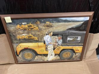 Hand Painted Jeep Painting