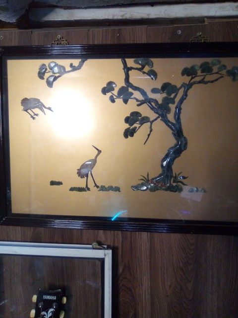 Chinese Jade Framed Pictures