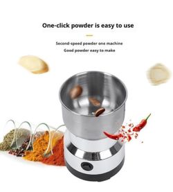 300g Grain Mill Grinder Stainless Steel Grain Mill High Speed Commercial Spice Grinder