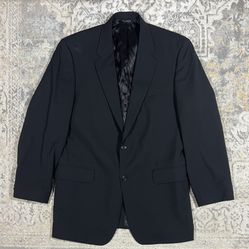 Jos. A. Bank Wool Black Men’s Size 42L 2 Button Jacket Sports Coat Blazer