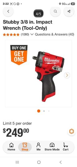 Milwaukee FUEL Stubby 3/8 in. Impact Wrench