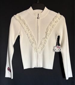*NWT* Hello Kitty ribbed-knit cardigan