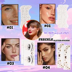 Gold Frecle Glitter Face Stickers