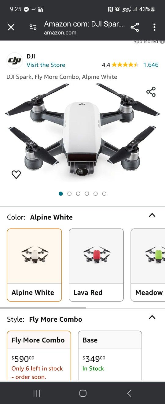 DJI Spark Drone Combo