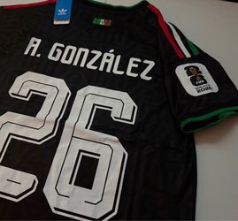 2026 Adidas Mexico black Jersey of Armando Gonzalez Hormiga number 26