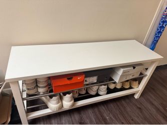 IKEA white shoe rack
