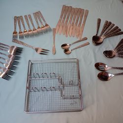 Cambridge 45-Piece Stainless Steel Flatware Set & Hostess Set (Service for 8)